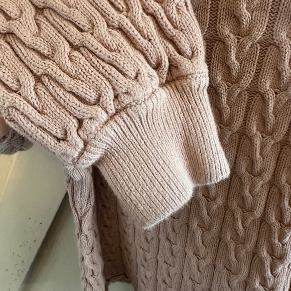 J. Crew Light Pink Cable Knit Sweater - Picture 4 of 6